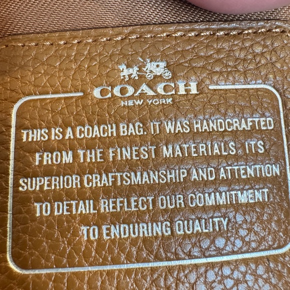 Coach Crosstown Crossbody in Brown Pebbled Leather 53083 EUC Silver Hardware - Picture 5 of 14